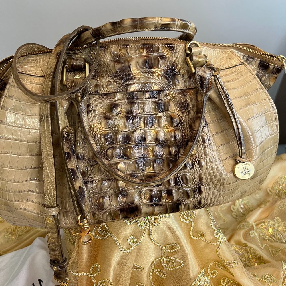 Brahmin Embossed Genuine Leather Bag